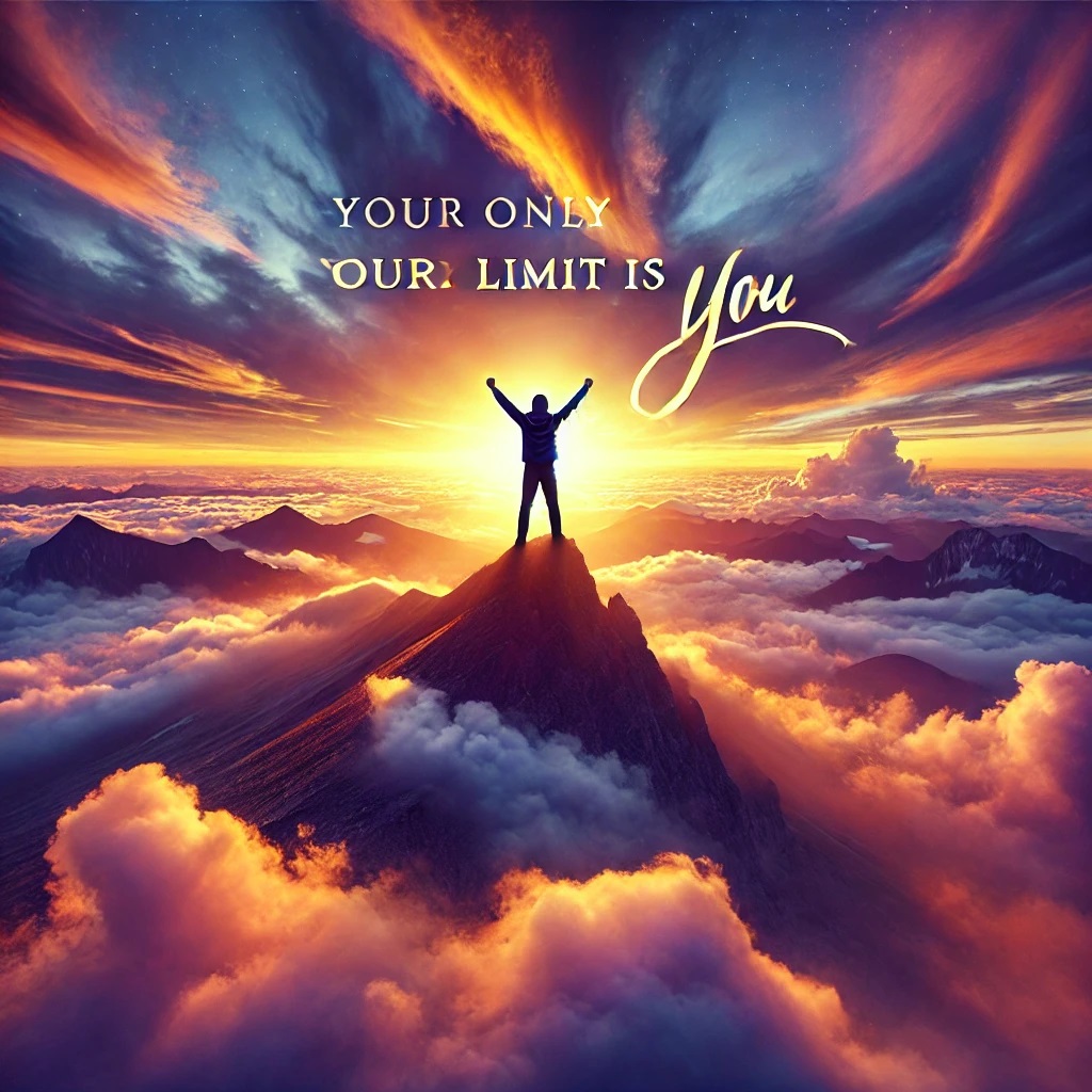 Inspirational Quote: Break the Barriers, for Your Only Limit is You