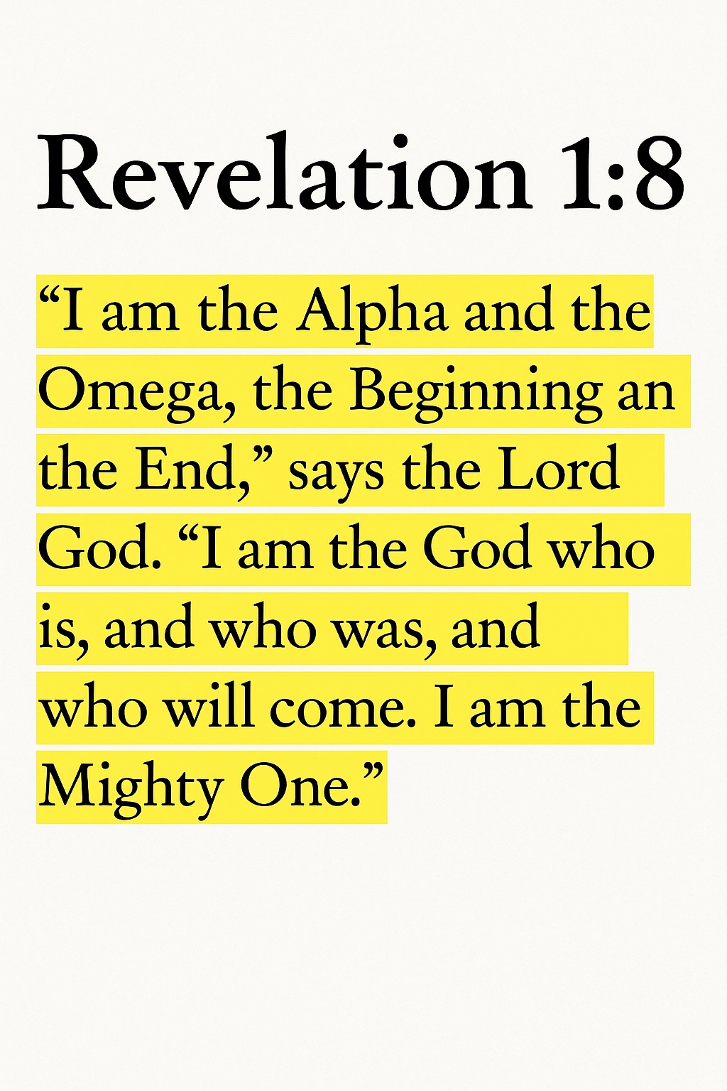 Revelation 1:8